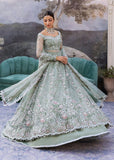 Sadaf Fawad Khan Siraa Embroidered Net Unstitched 3Pc Suit - Seafoam