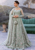 Sadaf Fawad Khan Siraa Embroidered Net Unstitched 3Pc Suit - Seafoam