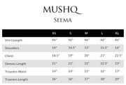 Mushq Sunehri Ramsha Edit Satin Zari Stitched 3Pc Suit - Seema