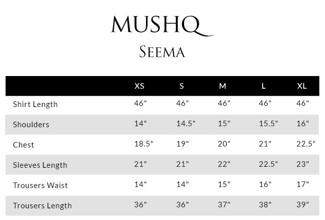 Mushq Sunehri Ramsha Edit Satin Zari Stitched 3Pc Suit - Seema