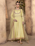 Hemstitch Embroidered Raw Silk Ready to Wear 3Pc Suit - Sehar