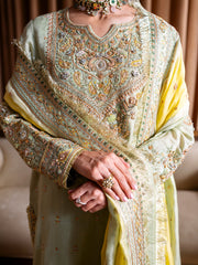 Faiza Faisal Rema Embroidered Cotton Net Unstitched 3Pc Suit - Sehr