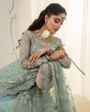 Rua by Faiza Saqlain Embroidered Organza Unstitched 3Pc Suit - SELIN