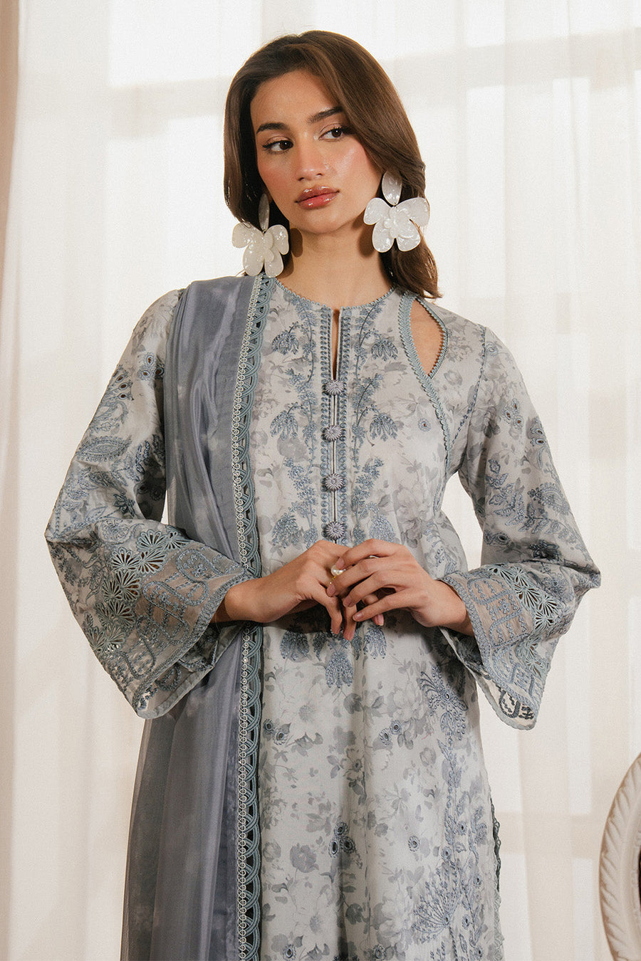 Ayzel Armelia Unstitched Printed Lawn 3Pc Suit AL-25-V1-08 Selviana