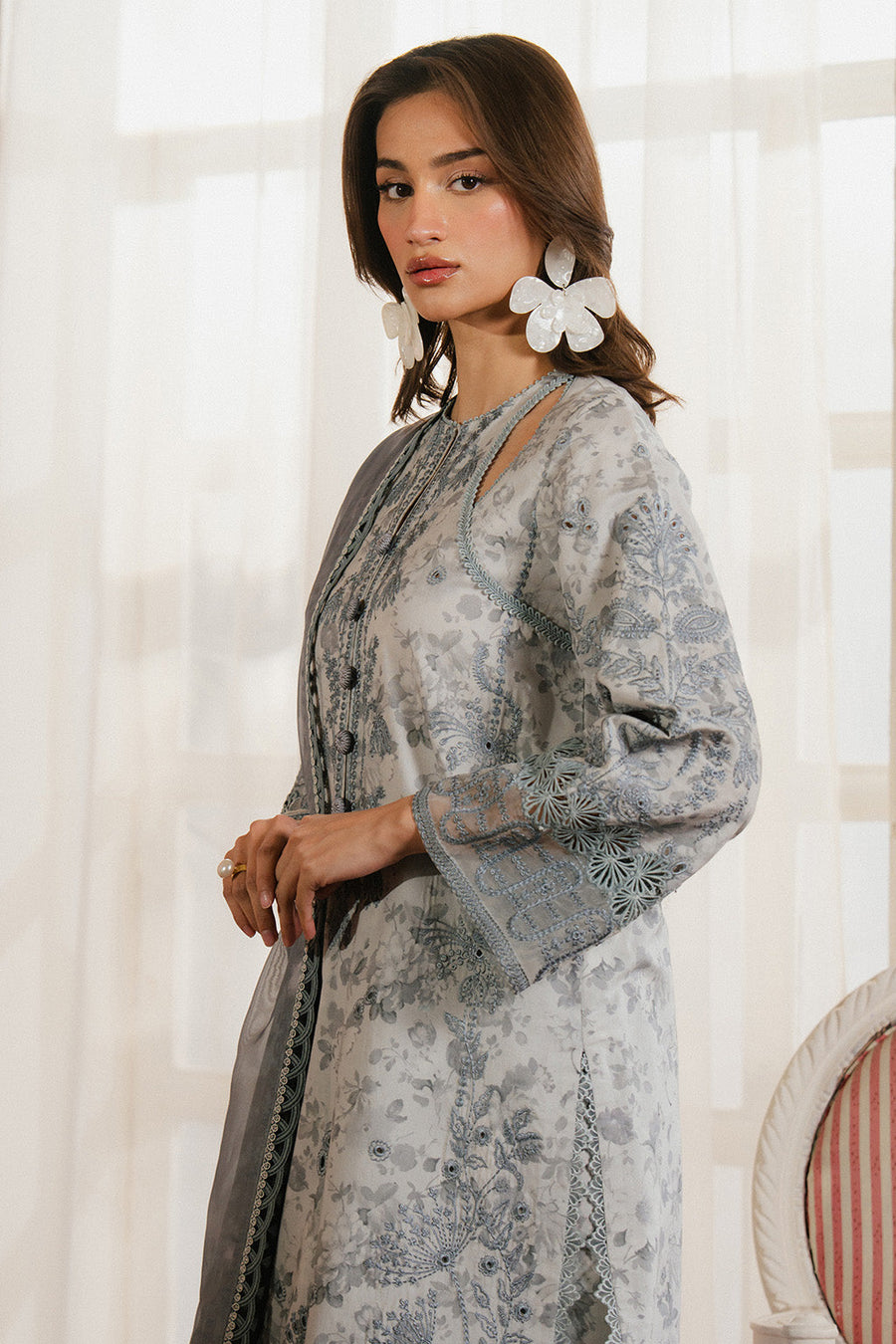 Ayzel Armelia Unstitched Printed Lawn 3Pc Suit AL-25-V1-08 Selviana