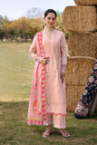 Zarposh Summer Soiree Embroidered Luxury Lawn Unstitched 3Pc Suit - Selyn