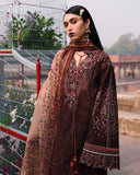 Jugnu Lahore Womenswear Embroidered Khaddar Unstitched 3Pc Suit - SENA