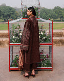 Jugnu Lahore Womenswear Embroidered Khaddar Unstitched 3Pc Suit - SENA