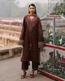 Jugnu Lahore Womenswear Embroidered Khaddar Unstitched 3Pc Suit - SENA