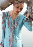 Hussain Rehar Kalabagh Unstitched Embroidered Lawn 3Pc Suit - Sepher