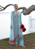 Hussain Rehar Kalabagh Unstitched Embroidered Lawn 3Pc Suit - Sepher