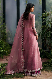 Afrozeh La Fuchsia Embroidered Organza Unstitched 3Pc Suit ALF-25-V1-01 SERAIRA