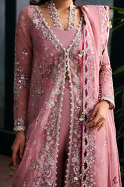 Afrozeh La Fuchsia Embroidered Organza Unstitched 3Pc Suit ALF-25-V1-01 SERAIRA