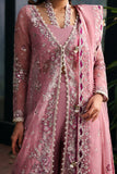 Afrozeh La Fuchsia Embroidered Organza Unstitched 3Pc Suit ALF-25-V1-01 SERAIRA