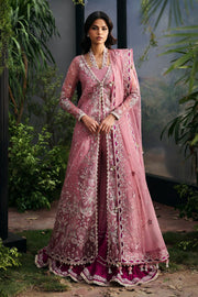 Afrozeh La Fuchsia Embroidered Organza Unstitched 3Pc Suit ALF-25-V1-01 SERAIRA