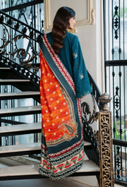 Humdum Serene Embroidered Wool Unstitched 3Pc Suit D-01