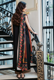 Humdum Serene Embroidered Wool Unstitched 3Pc Suit D-03
