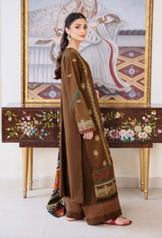 Humdum Serene Embroidered Wool Unstitched 3Pc Suit D-04