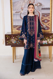 Humdum Serene Embroidered Wool Unstitched 3Pc Suit D-06