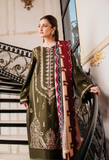 Humdum Serene Embroidered Wool Unstitched 3Pc Suit D-08