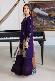 Humdum Serene Embroidered Wool Unstitched 3Pc Suit D-09