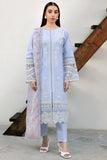 Farasha Summer Weaves Embroidered Lawn Unstitched 3Pc Suit - Serene Blue