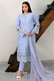 Farasha Summer Weaves Embroidered Lawn Unstitched 3Pc Suit - Serene Blue