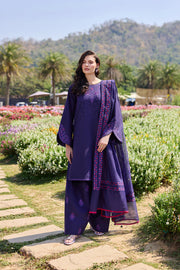 Farasha Summer Weaves Embroidered Lawn Unstitched 3Pc Suit - Serene Sky