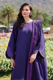 Farasha Summer Weaves Embroidered Lawn Unstitched 3Pc Suit - Serene Sky