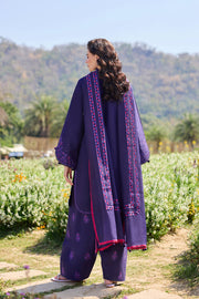 Farasha Summer Weaves Embroidered Lawn Unstitched 3Pc Suit - Serene Sky