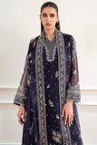 Farasha Essence Embroidered Chiffon Unstitched 3Pc Suit - Serene Wave