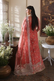 Afrozeh Dastangoi Embroidered Organza Unstitched 3Pc Suit AWS-08 SERENIGHT