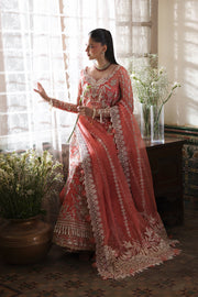 Afrozeh Dastangoi Embroidered Organza Unstitched 3Pc Suit AWS-08 SERENIGHT
