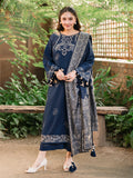 IZEL Aangan Embroidered Italian Woolen Unstitched 3Pc Suit - SHABANA