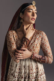Zara Shahjahan Anarkali Embroidered Lawn Unstitched 3Pc Suit D-03 SHAHKAR