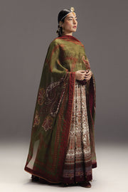 Zara Shahjahan Anarkali Embroidered Lawn Unstitched 3Pc Suit D-03 SHAHKAR