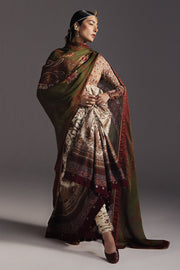 Zara Shahjahan Anarkali Embroidered Lawn Unstitched 3Pc Suit D-03 SHAHKAR