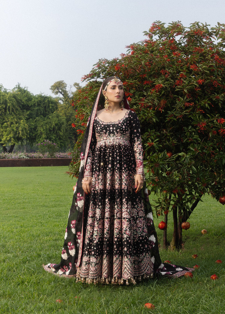 Hussain Rehar Festive Embroidered Korean Raw Silk Unstitched 3Pc Suit - SHAHNOOR