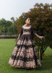 Hussain Rehar Festive Embroidered Korean Raw Silk Unstitched 3Pc Suit - SHAHNOOR