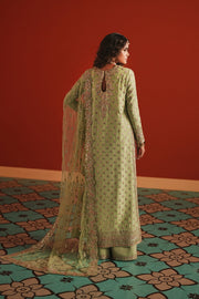 Afrozeh Divani Embroidered Raw Silk Unstitched 3Pc Suit AS-25-05 SHAHWAR