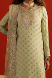 Afrozeh Divani Embroidered Raw Silk Unstitched 3Pc Suit AS-25-05 SHAHWAR