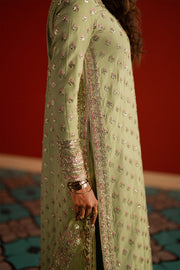 Afrozeh Divani Embroidered Raw Silk Unstitched 3Pc Suit AS-25-05 SHAHWAR