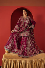 Afrozeh Divani Embroidered Raw Silk Unstitched 3Pc Suit AS-25-09 SHAMAL