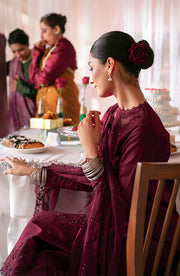 Seran Jahaan Unstitched Eid Edit Embroidered Lawn 3Pc Suit D-02 Shazeen