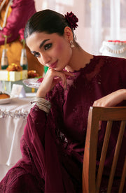 Seran Jahaan Unstitched Eid Edit Embroidered Lawn 3Pc Suit D-02 Shazeen