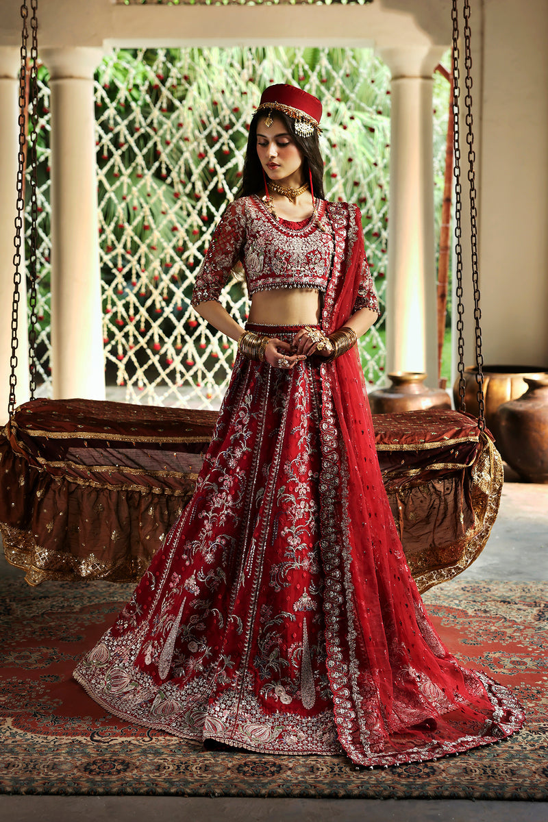 Afrozeh Shehnai Embroidered Organza Unstitched 3Pc Suit AFS-25-03 SHEEN