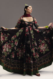 Zara Shahjahan Anarkali Embroidered Lawn Unstitched 3Pc Suit D-05 SHEHZADI