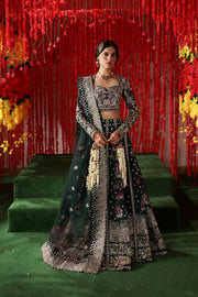 Afrozeh Shehnai Embroidered Organza Unstitched 3Pc Suit AFS-25-01 SHONGLAM