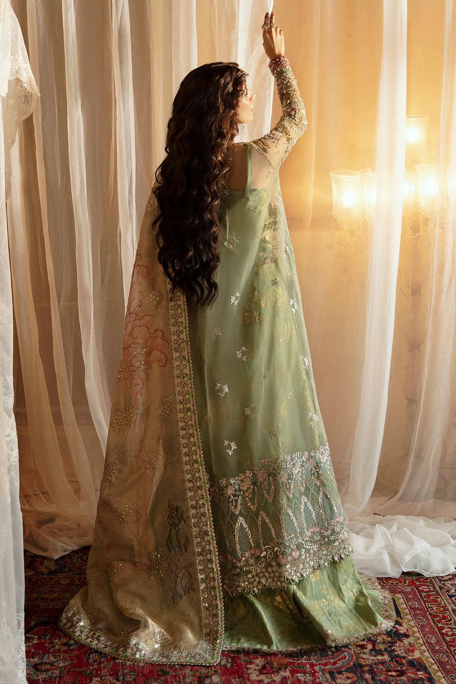 Hayat by Afrozeh Embroidered Organza Unstitched 3Pc Suit AFH-24-03 SHREYA