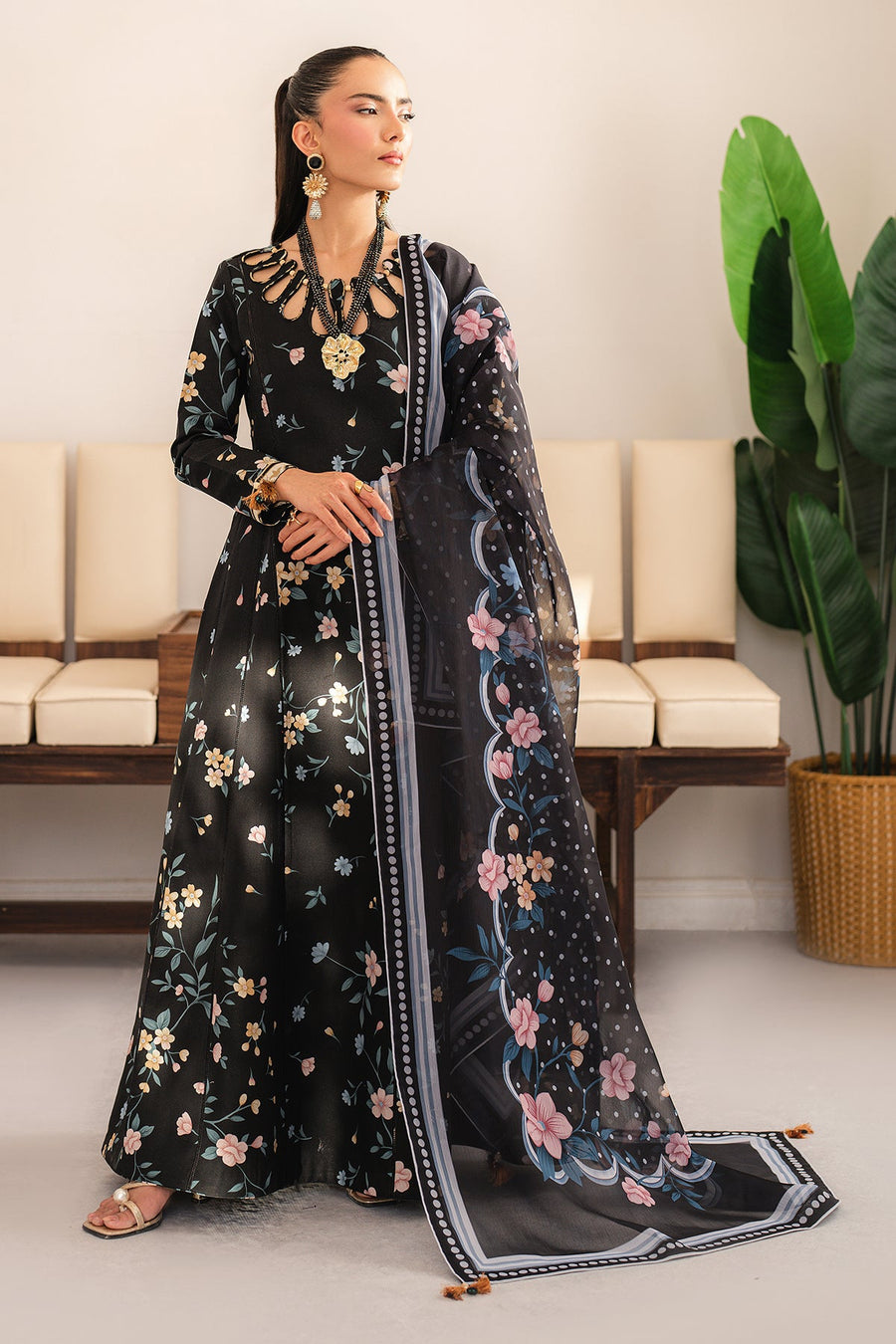 Alizeh Fashion Sheen Printed Lawn Unstitched 3Pc Suit AF-PL-6050-Shyna